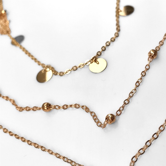 “Infinite Faith” Indie Boho Cross Layered Necklace - Picture 3 of 5